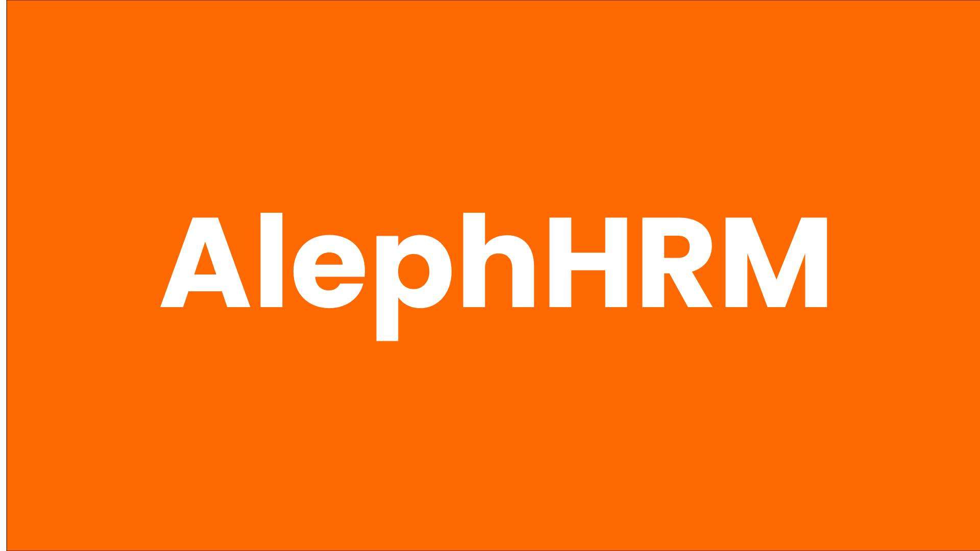 Aleph HRM: Modern Human Resource Management System